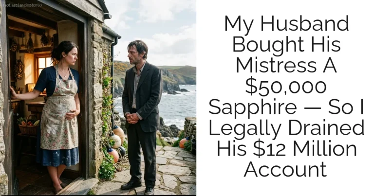 My Husband Bought His Mistress A $50,000 Sapphire — So I Legally Drained His $12 Million Account