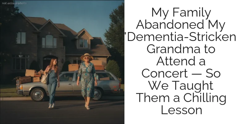 My Family Abandoned My "Dementia-Stricken" Grandma to Attend a Concert — So We Taught Them a Chilling Lesson