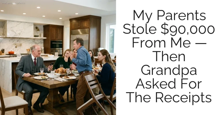 My Parents Stole $90,000 From Me — Then Grandpa Asked For The Receipts