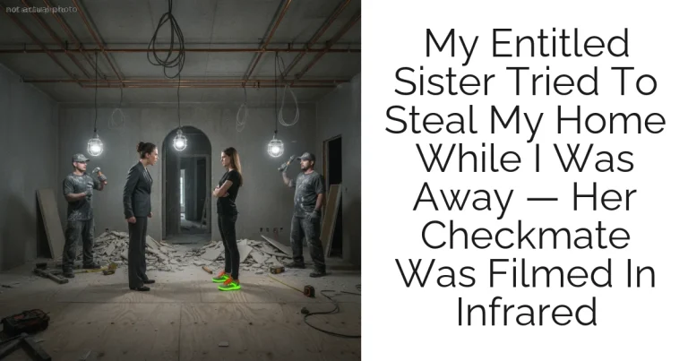My Entitled Sister Tried To Steal My Home While I Was Away — Her Checkmate Was Filmed In Infrared