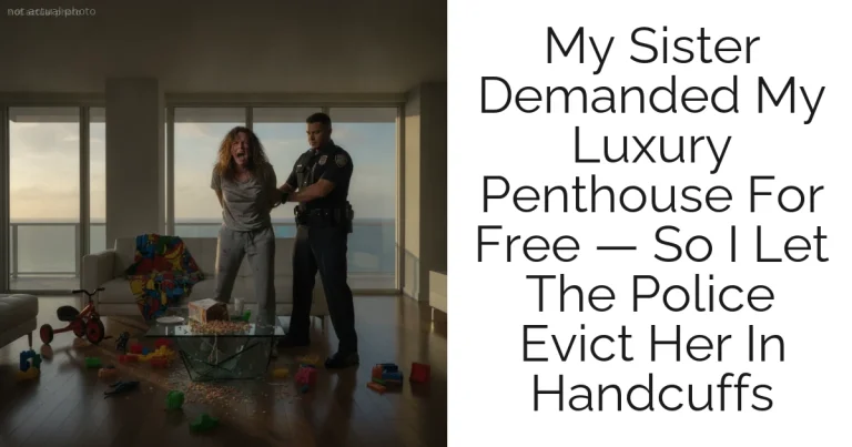 My Sister Demanded My Luxury Penthouse For Free — So I Let The Police Evict Her In Handcuffs