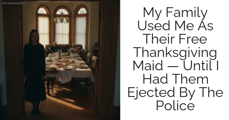 My Family Used Me As Their Free Thanksgiving Maid — Until I Had Them Ejected By The Police