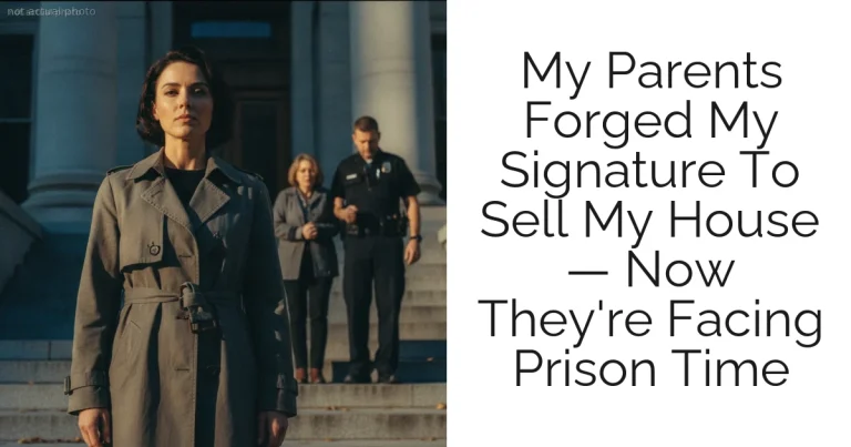 My Parents Forged My Signature To Sell My House — Now They're Facing Prison Time