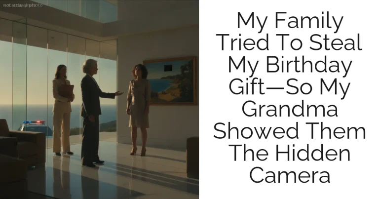 My Family Tried To Steal My Birthday Gift—So My Grandma Showed Them The Hidden Camera