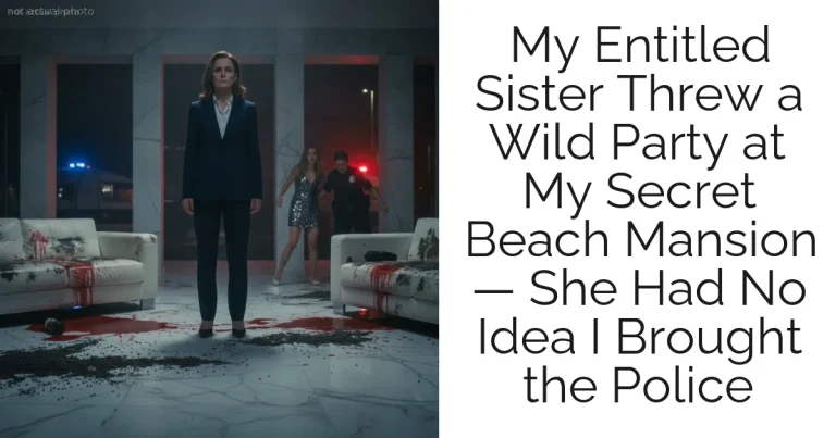 My Entitled Sister Threw a Wild Party at My Secret Beach Mansion — She Had No Idea I Brought the Police