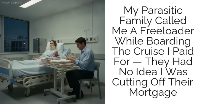 My Parasitic Family Called Me A Freeloader While Boarding The Cruise I Paid For — They Had No Idea I Was Cutting Off Their Mortgage