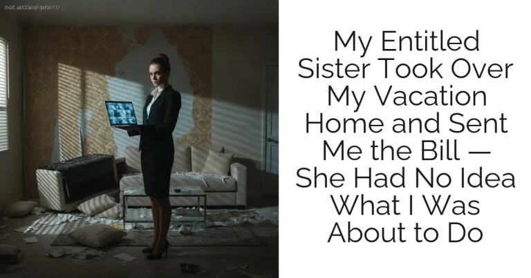 My Entitled Sister Took Over My Vacation Home and Sent Me the Bill — She Had No Idea What I Was About to Do