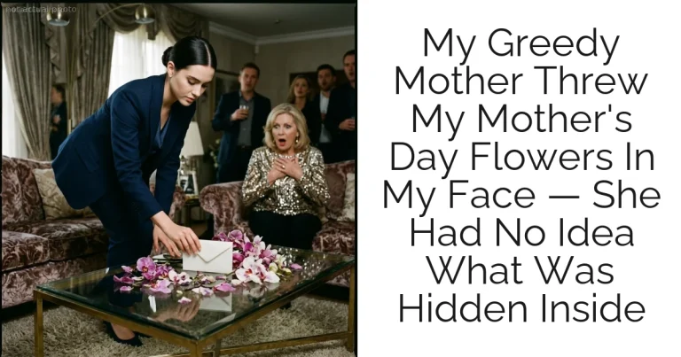 My Greedy Mother Threw My Mother's Day Flowers In My Face — She Had No Idea What Was Hidden Inside