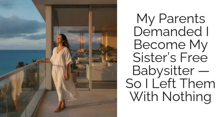 My Parents Demanded I Become My Sister’s Free Babysitter — So I Left Them With Nothing