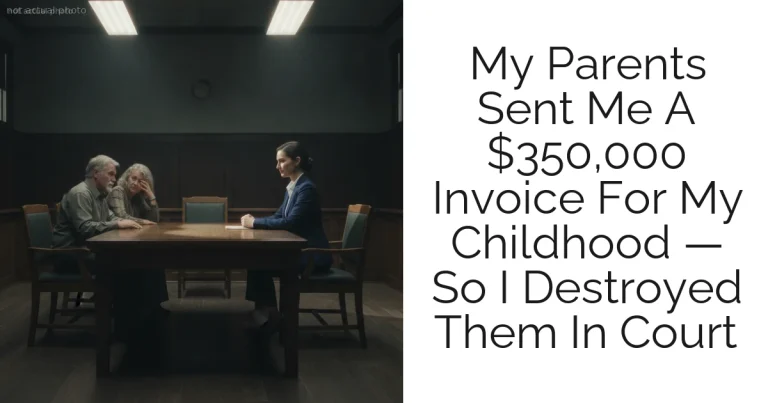 My Parents Sent Me A $350,000 Invoice For My Childhood — So I Destroyed Them In Court