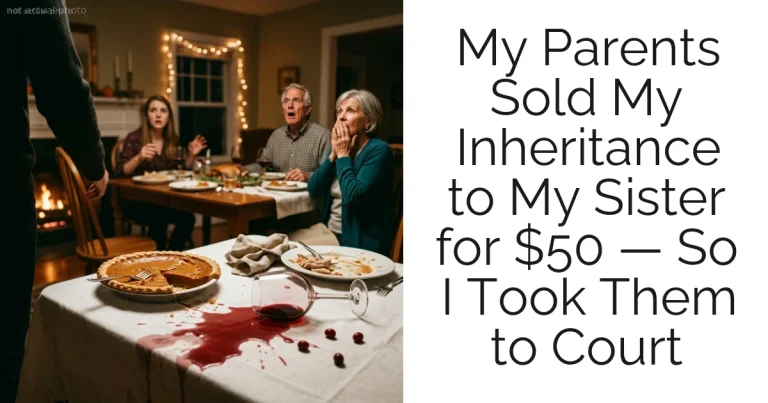 My Parents Sold My Inheritance to My Sister for $50 — So I Took Them to Court