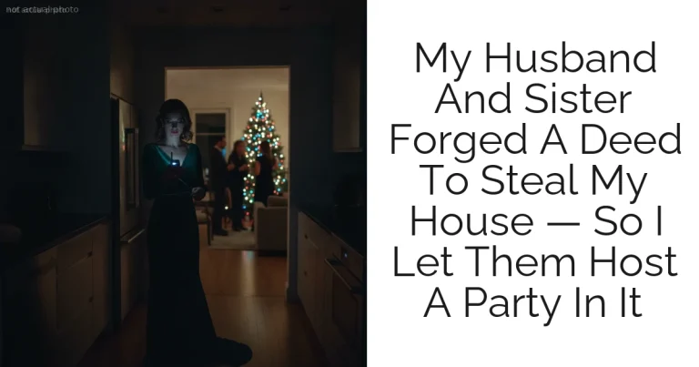 My Husband And Sister Forged A Deed To Steal My House — So I Let Them Host A Party In It