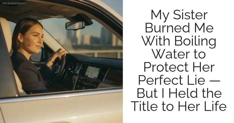 My Sister Burned Me With Boiling Water to Protect Her Perfect Lie — But I Held the Title to Her Life
