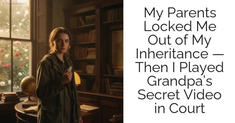 My Parents Locked Me Out of My Inheritance — Then I Played Grandpa’s Secret Video in Court