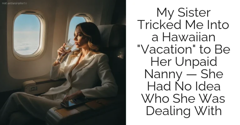 My Sister Tricked Me Into a Hawaiian "Vacation" to Be Her Unpaid Nanny — She Had No Idea Who She Was Dealing With
