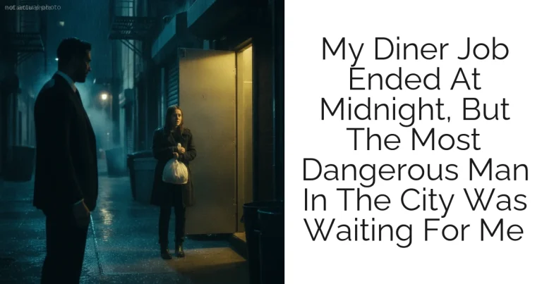 My Diner Job Ended At Midnight, But The Most Dangerous Man In The City Was Waiting For Me