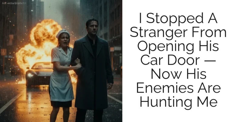 I Stopped A Stranger From Opening His Car Door — Now His Enemies Are Hunting Me