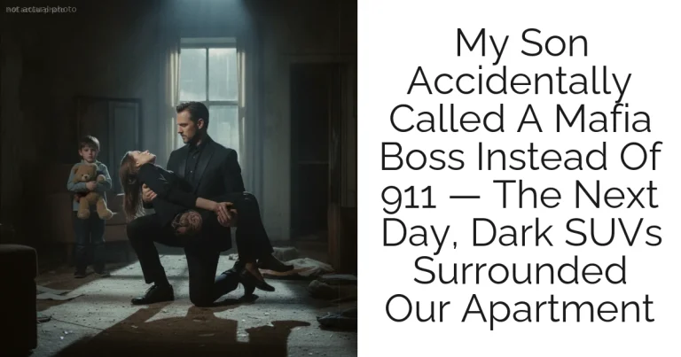My Son Accidentally Called A Mafia Boss Instead Of 911 — The Next Day, Dark SUVs Surrounded Our Apartment