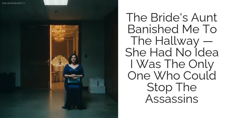 The Bride's Aunt Banished Me To The Hallway — She Had No Idea I Was The Only One Who Could Stop The Assassins
