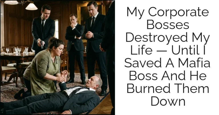My Corporate Bosses Destroyed My Life — Until I Saved A Mafia Boss And He Burned Them Down