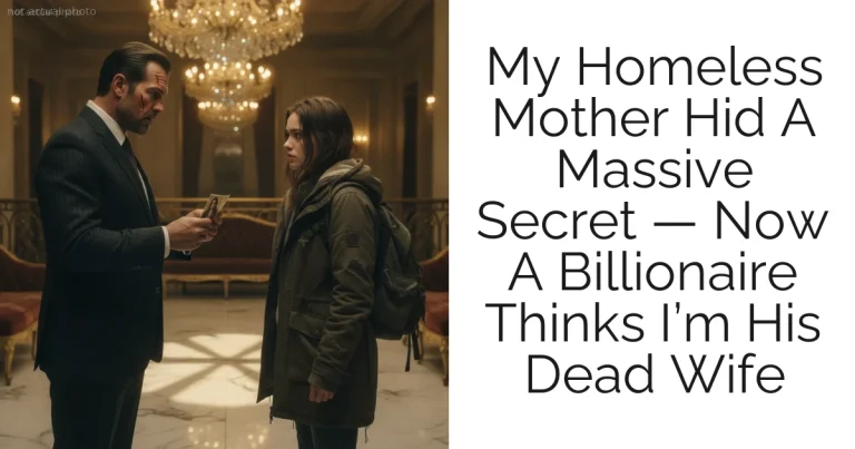 My Homeless Mother Hid A Massive Secret — Now A Billionaire Thinks I’m His Dead Wife