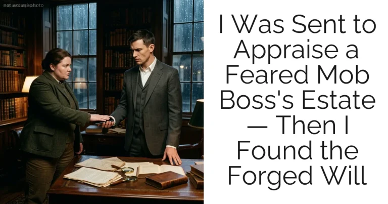 I Was Sent to Appraise a Feared Mob Boss's Estate — Then I Found the Forged Will