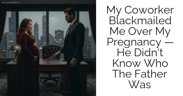 My Coworker Blackmailed Me Over My Pregnancy — He Didn't Know Who The Father Was
