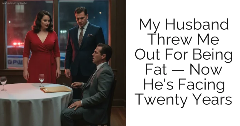 My Husband Threw Me Out For Being Fat — Now He's Facing Twenty Years