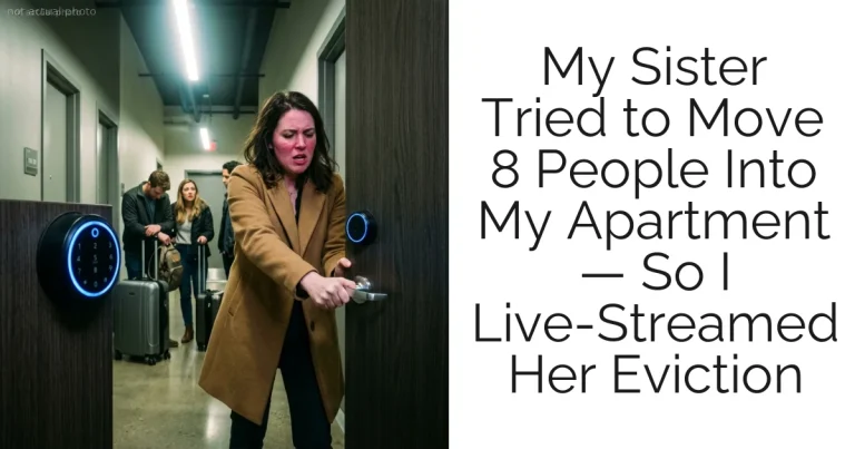 My Sister Tried to Move 8 People Into My Apartment — So I Live-Streamed Her Eviction