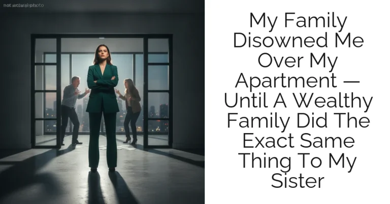 My Family Disowned Me Over My Apartment — Until A Wealthy Family Did The Exact Same Thing To My Sister