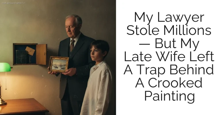 My Lawyer Stole Millions — But My Late Wife Left A Trap Behind A Crooked Painting