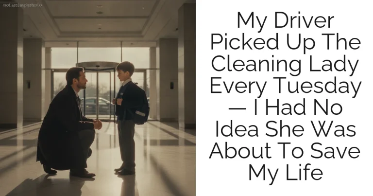 My Driver Picked Up The Cleaning Lady Every Tuesday — I Had No Idea She Was About To Save My Life