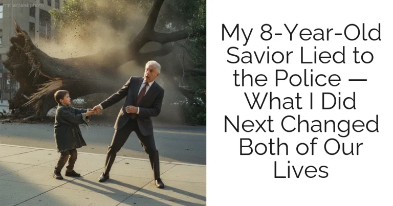 My 8-Year-Old Savior Lied to the Police — What I Did Next Changed Both of Our Lives