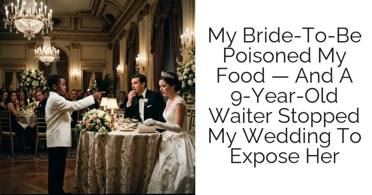 My Bride-To-Be Poisoned My Food — And A 9-Year-Old Waiter Stopped My Wedding To Expose Her