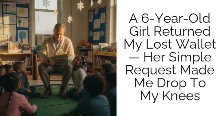 A 6-Year-Old Girl Returned My Lost Wallet — Her Simple Request Made Me Drop To My Knees