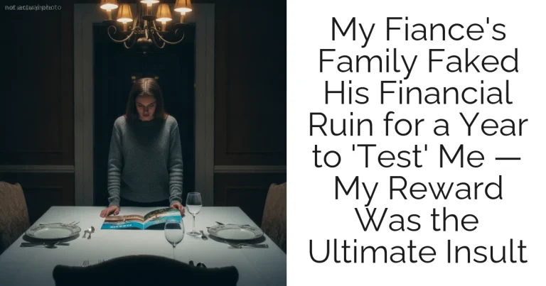 My Fiance's Family Faked His Financial Ruin for a Year to 'Test' Me — My Reward Was the Ultimate Insult