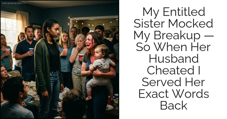 My Entitled Sister Mocked My Breakup — So When Her Husband Cheated I Served Her Exact Words Back
