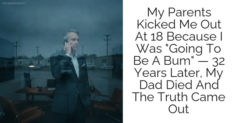 My Parents Kicked Me Out At 18 Because I Was "Going To Be A Bum" — 32 Years Later, My Dad Died And The Truth Came Out