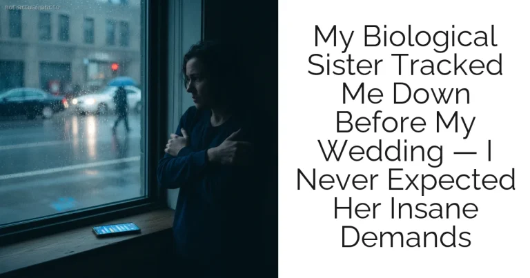 My Biological Sister Tracked Me Down Before My Wedding — I Never Expected Her Insane Demands