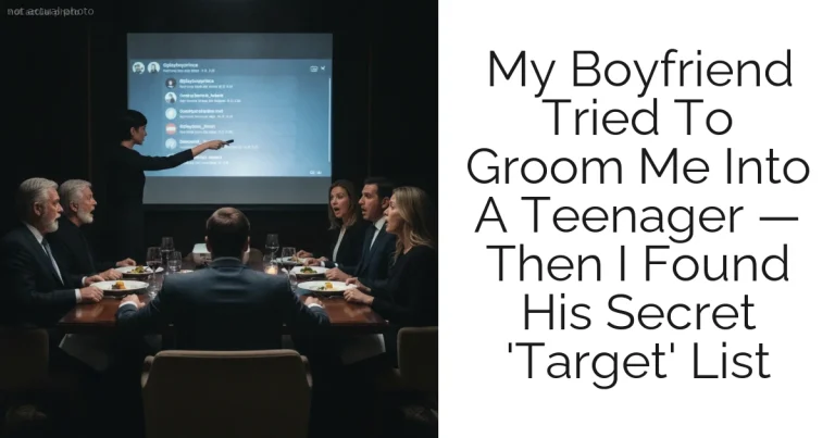 My Boyfriend Tried To Groom Me Into A Teenager — Then I Found His Secret 'Target' List