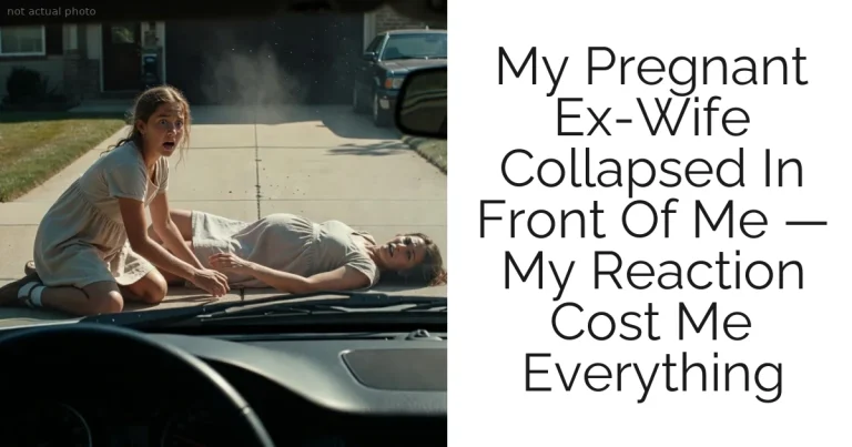 My Pregnant Ex-Wife Collapsed In Front Of Me — My Reaction Cost Me Everything
