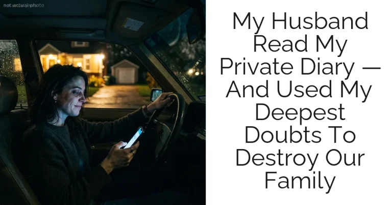 My Husband Read My Private Diary — And Used My Deepest Doubts To Destroy Our Family