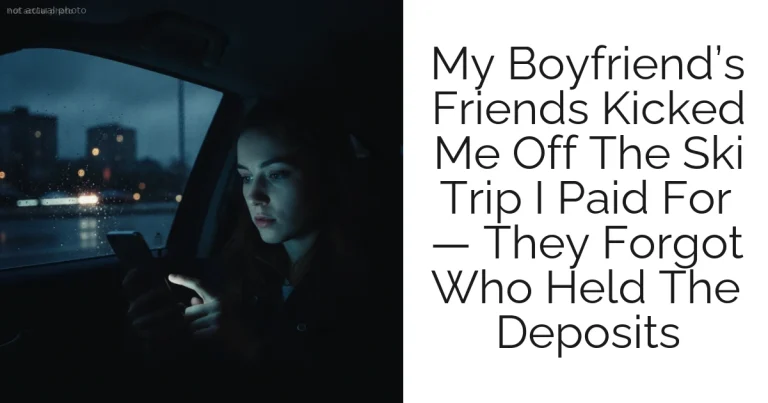 My Boyfriend’s Friends Kicked Me Off The Ski Trip I Paid For — They Forgot Who Held The Deposits