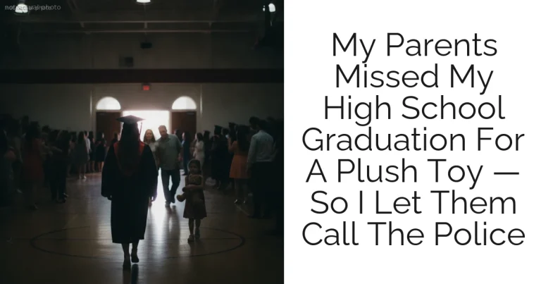 My Parents Missed My High School Graduation For A Plush Toy — So I Let Them Call The Police