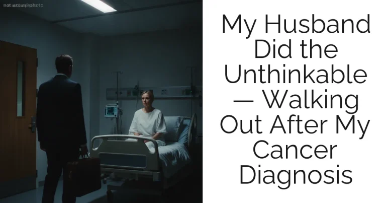 My Husband Did the Unthinkable — Walking Out After My Cancer Diagnosis