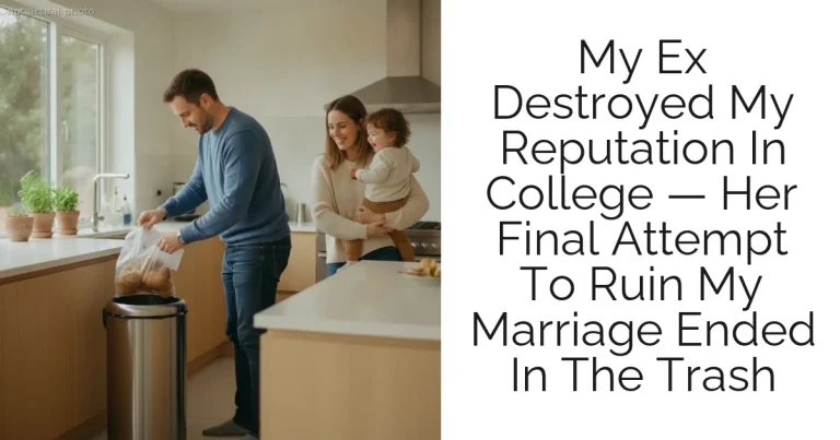 My Ex Destroyed My Reputation In College — Her Final Attempt To Ruin My Marriage Ended In The Trash