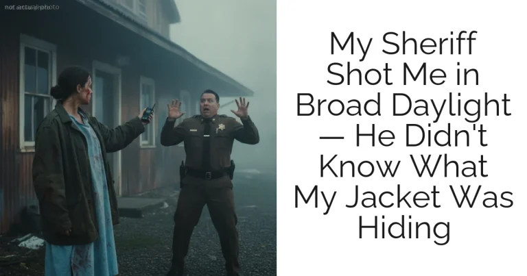 My Sheriff Shot Me in Broad Daylight — He Didn't Know What My Jacket Was Hiding