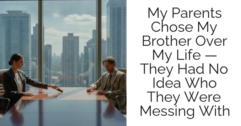 My Parents Chose My Brother Over My Life — They Had No Idea Who They Were Messing With