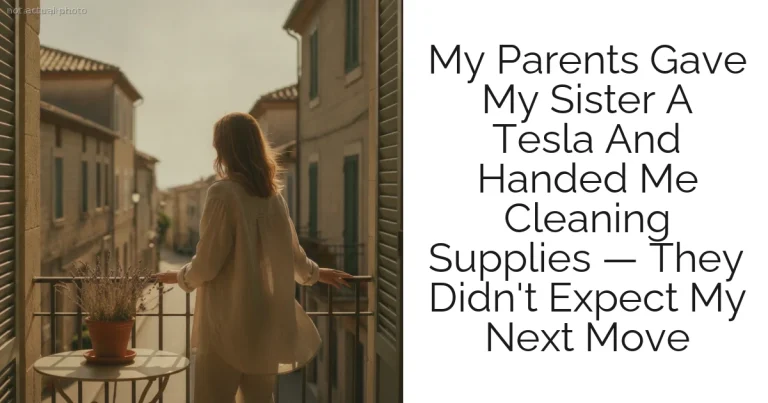 My Parents Gave My Sister A Tesla And Handed Me Cleaning Supplies — They Didn't Expect My Next Move