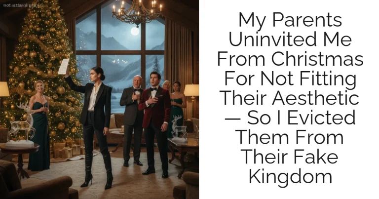 My Parents Uninvited Me From Christmas For Not Fitting Their Aesthetic — So I Evicted Them From Their Fake Kingdom